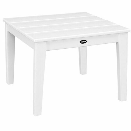 POLYWOOD Newport 22'' White End Table 633CT22WH
